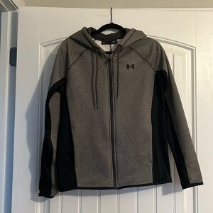 Under Armour Zip Up Hoodie Sweatshirt Thumbholes Medium